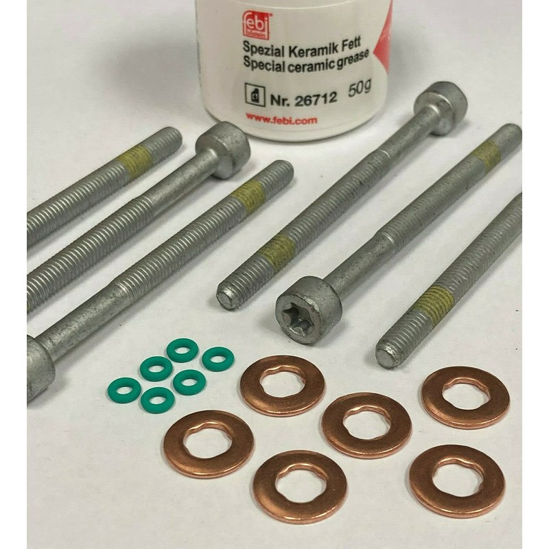 PARTSDEPOT Injector Seal Kit Compatible with Mercedes OM648 OM642 E320