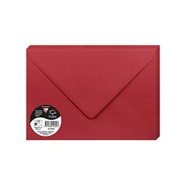 Clairefontaine 5582C Pack of 20 Envelopes Pollen Format C5 162 x 229 mm 120 g Ideal for Correspondence and Invitations Cherry Red 1 Pack