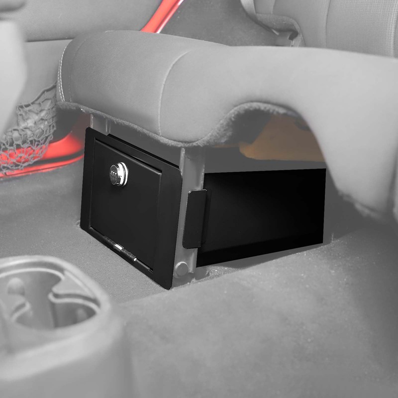 JOSHELA for Jeep JLU Under Rear Seat Safe Box with