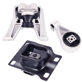 Engine Motor Mount & Transmission Mount Set Compatible with 2005-2007 Ford Focus 2.0L, 2003-2007 Focus 2.3L, 2010-2013 Transit Connect 2.0L Replacement for A5495, A2939, A2986 3PCS