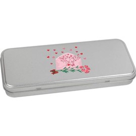 Azeeda 'Love Letter' Metal Hinged Stationery Tin/Storage Box (TT00229498)