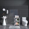 3 Tier Shower Caddy Corner,Plastic Shower Shelf Organizer for Inside