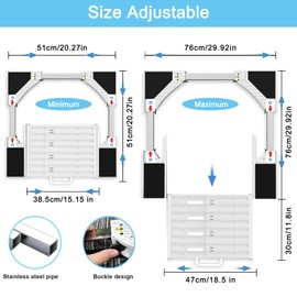 Kiss Core Washer Dryer Stacking Kit, Universal Washer Dryer Stacking Kit with Pull-Out Sliding Plate, Adjustable 29"-21" Stacking Kit for Washer and Dryer with Ratchet Strap