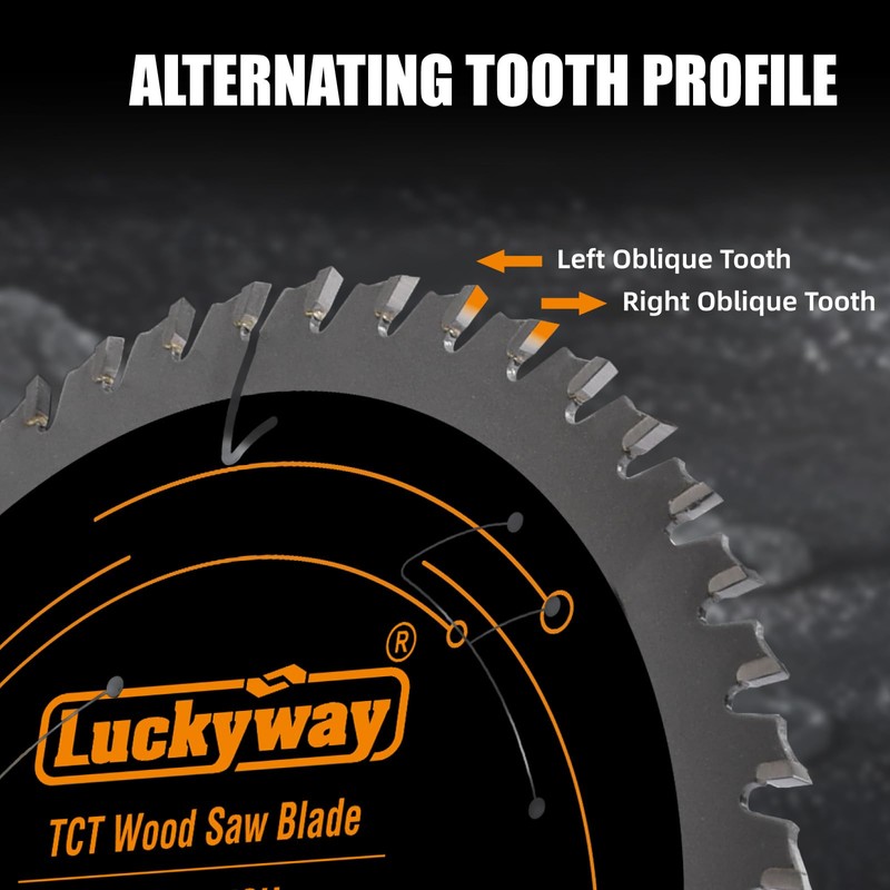 Luckyway 5 1/2 Inch Circular Saw Blade (10mm Arbor), with