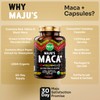 Maju Superfoods 4-in-1 Maca Root Capsules, Organic Black, Yellow &