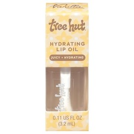 Tree Hut Aceite de labios hidratante de vainilla, aceite de brillo labial de alto brillo, fórmula hidratante con vitamina E y escualano para labios su