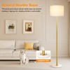 【Upgraded】Dimmable Gold Floor Lamps for Living Room, 11W LED Bulb