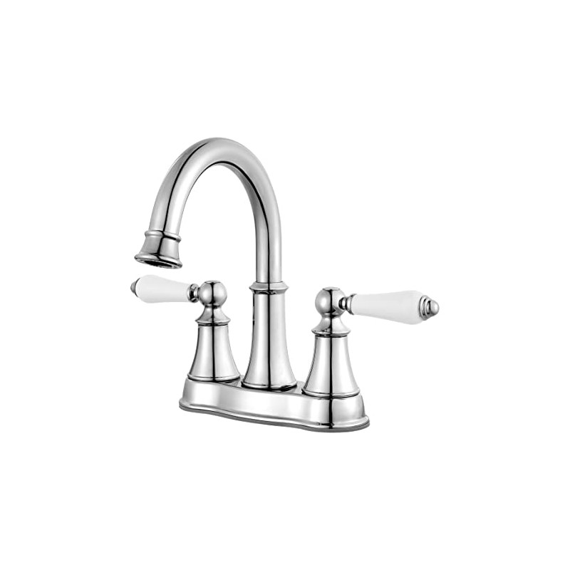 Pfister Courant Bathroom Sink Faucet, 4-Inch Centerset, 2-Handle, 3-Hole, Polished