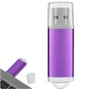 USB Flash Drive Transparent Cover Purple Portable Storage Memory Stick