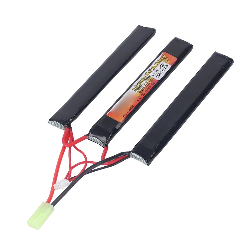 1500mAh Lipo Battery 25C Discharge Rate 11.1V 3S Lithium Cobalt