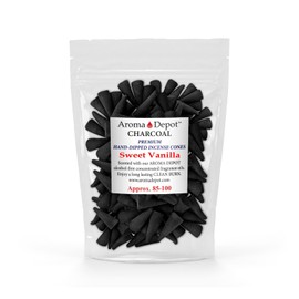 1'' Sweet Vanilla Incense Charcoal Cones (Approx. 85-100)