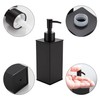 BGL Black Soap Dispenser, Refillable Square Soap Dispenser with Premium