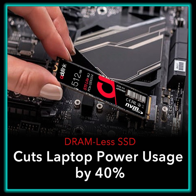Addlink S70 Lite 512GB Ultra Durability Gaming SSD Maximum Speed