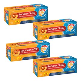 Vitamina C D Y Zinc Redoxon Aox 4 Pack De 10 Tabletas C/u Sabor Naranja