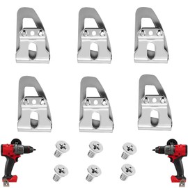 6 Pack Belt Clip 42702653, Belt Hook Compatible with Milwaukee M18 Tools Hammer Drill Impact Driver Replace for 2604-20, 2604-22, 2604-22CT, 2797-22