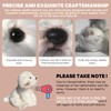 14 Inch Maltese Stuffed Animal, Realistic Dog Plush, Lifelike Stuffed