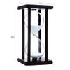 Hourglass Timer with White Sand, 30 Minute Wooden Frame Sand