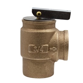 Apollo Valve 10-400 Series Bronze Safety Relief Valve, ASME Hot Water, 50 psi Set Pressure, 3/4" NPT Female