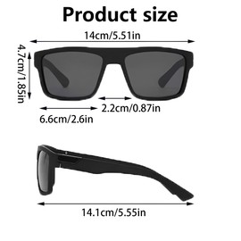 WPNCYK Polarised Sunglasses, 3 Pairs Mens Sunglasses for Outdoor Sports, Golf, Fishing, Driving, Running, Lightweight PC Material, 14.1cm X 14cm