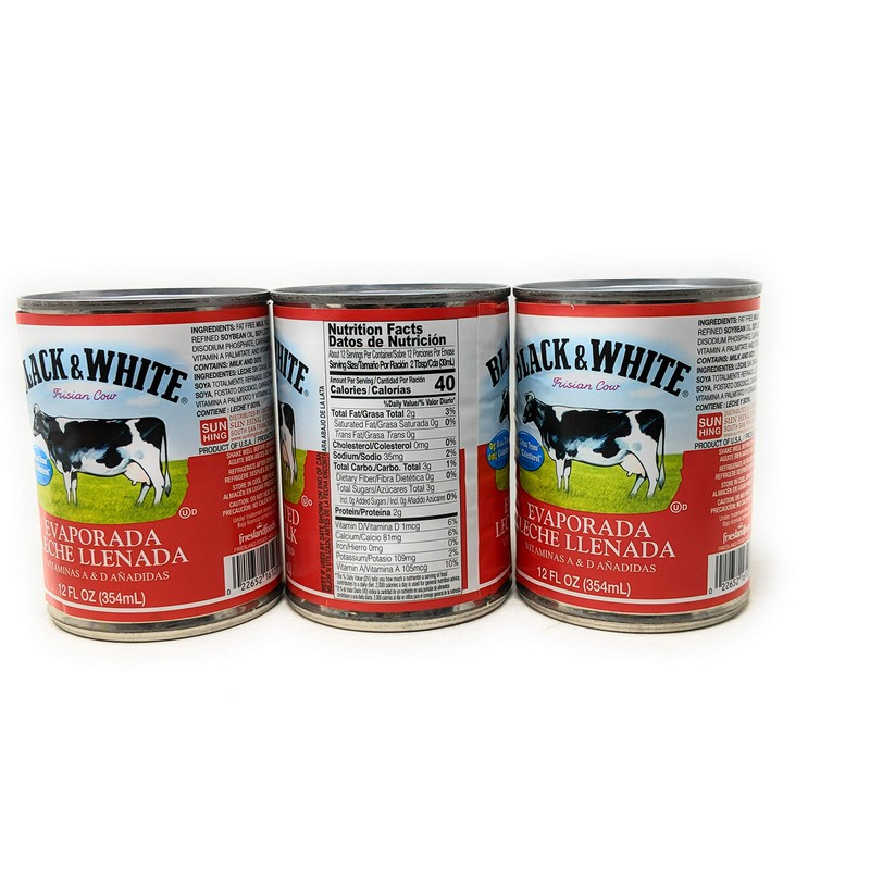 Black & White Evaporated Filled Milk 12fl.oz, 3 Pack