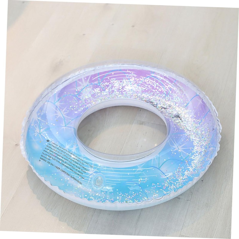 SUPVOX 1Pc Colorful Inflatable Swimming Ring for Adults Fun Pool