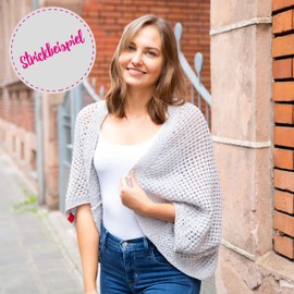 Grey Cotton Yarn - MyOma Cotton Pure Grey (Fb 0231) - Cotton for Knitting and Crocheting + Free Instructions - 1 Ball Cotton Grey/Grey Cotton Yarn 50 g/125 m - Needle Size 2.5-3.5 mm