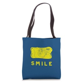 Smile Golden Yellow Disposable Camera Graphic Tote Bag