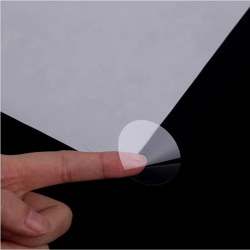 Sealing Seal, Clear, Oval, 1,000 Sheets, Clear, Unopened Seal, Commercial