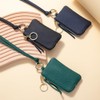Genuine Leather Key Coin Case Neck Multi-functional Mini Wallet for