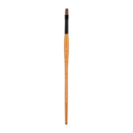 Pan Art No.06 Synthetic Sable Flat Brush for Aquarelle Painting | 1 Piece