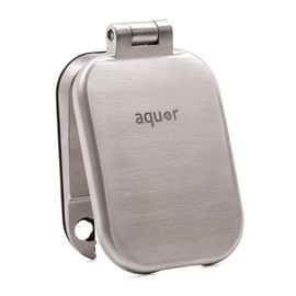 Aquor House Hydrant V2+ Premium Debris Cover, Brushed Stainless Steel