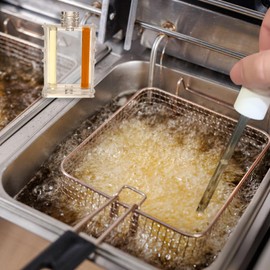 Fryer Oil Test Kit, Two Color Visual Guide With Glass Dropper, Restaurant Food Service Clear Frying Oil Testing & Monitoring Indicator Professional Tool (Restaurant Usage, Continuous everyday frying)