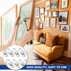 Keyhole Hanger 30 Pieces Metal Lens Head Fitting Picture Frame