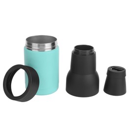 Beer Bottle Insulators Vacuum Double Stainless Steel Beer Bottle Cooler with Nonslip Bottom Bottle Opener for 300 to 400ml Can Green