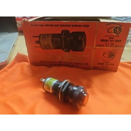 Marco 1x NOS Marco VM911-8A Dimmable Push To Test Aircraft Indicator Light circa 1956