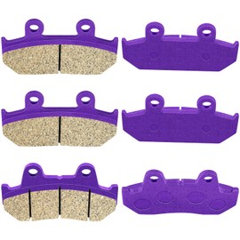 ECCPP Brake Pads Fits for 1988-2000 for Honda Goldwing 1500, FA124/2 FA69/3 Front and Rear Brake Pads