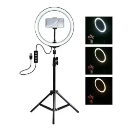 miarluz Aro Led 10 Pulgadas + Tripie 2.10 Luz Regulable Iluminación