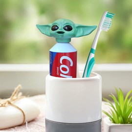 BonneChance BonneChance 2022 New Baby Y-oda Toothpaste Topper G-rogu Cap The Mandalorian Dispenser for Kids, Star Wars Fans Gift Box