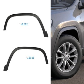 Front Fender Flares for 2019 2020 2021 2022 2023 Cherokee, Wheel Fender Flare Molding 68315995AD 68315994AD (Driver+Passenger Side)