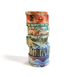 Paper House Productions Watercolor Nature Washi Tape Collection, Multi