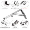 DMSL Folding Shelf Bracket 14 ", Heavy Duty Stainless Steel