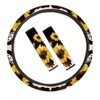 Coldinair Brown Cow Print Universal Auto Steering Wheel Cover and