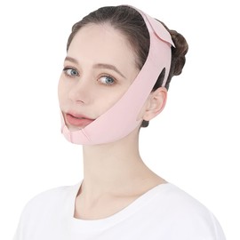 Small Face Belt, Sauna Mask, Face Belt, Cooling Sensation, Unisex, Pink