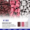 AIRSEE Sanding Bands for Electric Nail Drill 100 Piece Set
