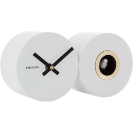 Karlsson Wall Clock Duo Cuckoo - White (KA5789WH)