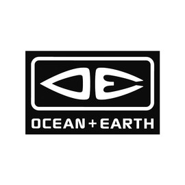 Ocean & Earth Sticker Black, 4.7 x 3.0 inches (12 x 7.5 cm)