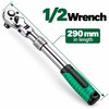 Drive Ratchet Wrench for Garage Repairs - 72-Tooth Flex Head