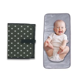 Portable Changing Pad, Portable Diaper Changing Pad for Newborn in 0-12 Months, Waterproof Changing Mat, Foldable Changing Pad Liner That Newborn Essentials Must Haves, Travel Baby Changing Mat