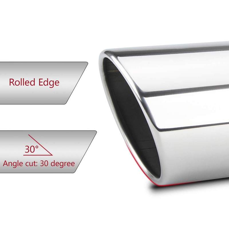 LCGP 3 Inch Inlet Exhaust tip 4" Inch Outlet 12"