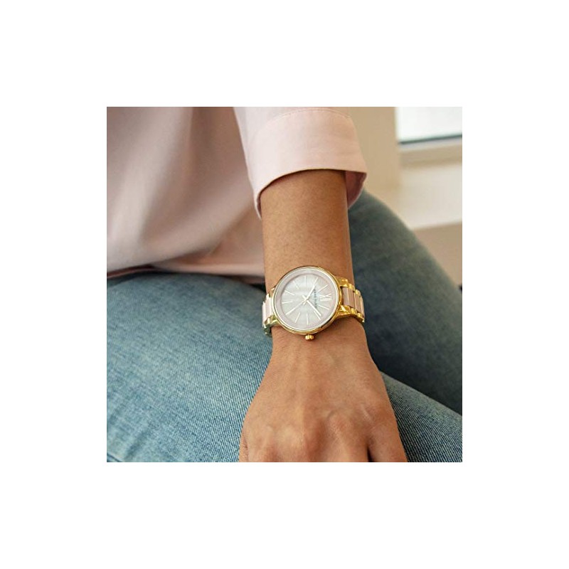 Anne Klein Dress Watch AK/1412BMGB Light Pink/Gold one Size